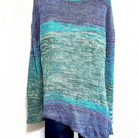 Prana Vignette Deep Balsam Blue Sweater Size L - Picture 4 of 14
